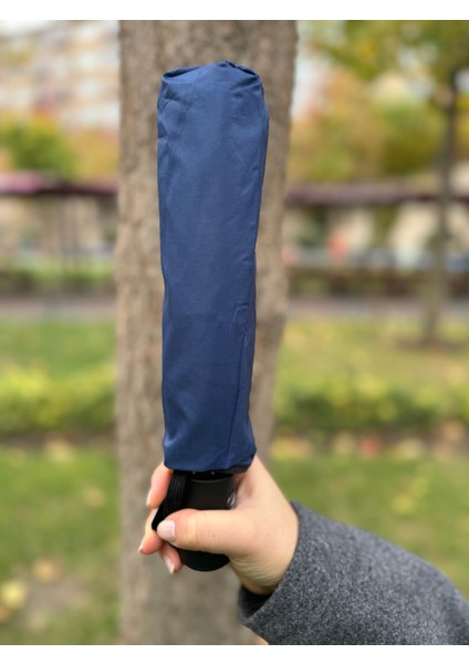 8 Telli Otomatik Rüzgar Dayanıklı Sihirli Şemsiye Lacivert GB20298