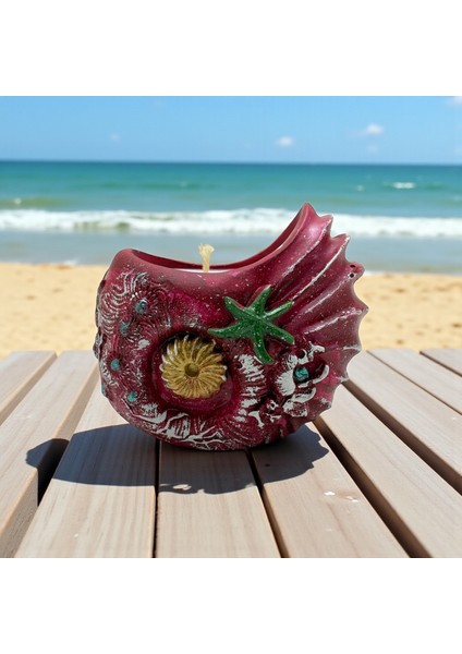 Aqualis Yılbaşı Mumluk Vanilya Kokulu Soya Mumu