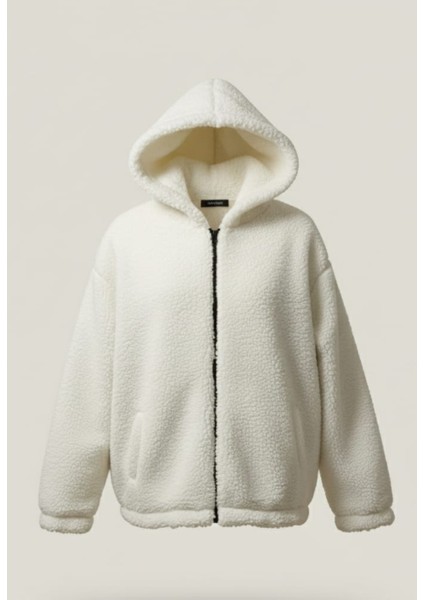 Kadın Kapşonlu Fermuarlı Peluş Mont Ceket indirimleri