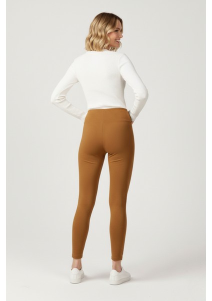 Kadın Kadife Turuncu Tayt modelleri