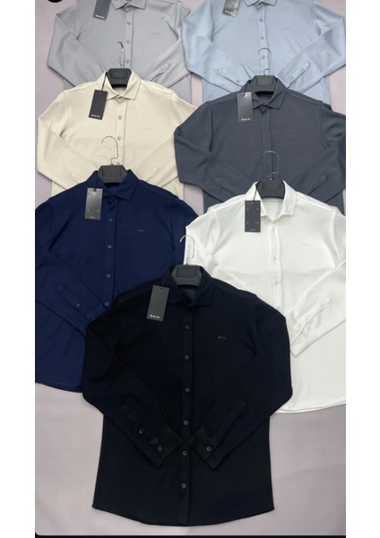 Erkek Düğmeli Cepsiz Gömlek