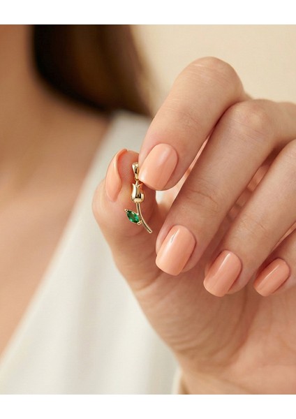 Minik Lale 14 Ayar Altın Kolye Ucu