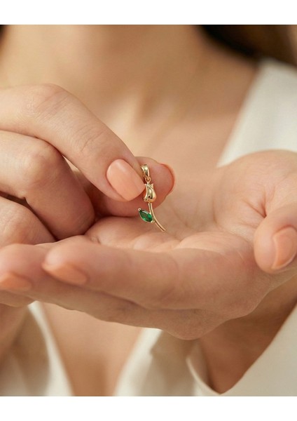 Minik Lale 14 Ayar Altın Kolye Ucu fiyatları