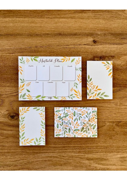 Planlayıcı Set Desenli 50 Yp. + Zarf modelleri