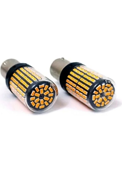Oto LED Sinyal Ampulü PY21W Tak Kullan Ürün Turuncu