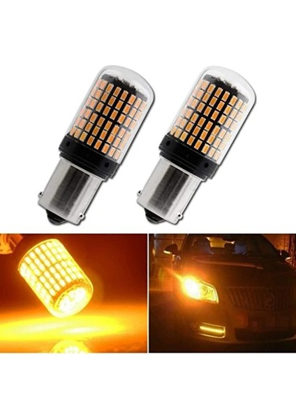 Oto LED Sinyal Ampulü PY21W Tak Kullan Ürün Turuncu modelleri