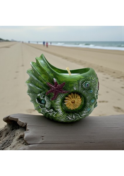 Aqualis Yılbaşı Mumluk Vanilya Kokulu Soya Mumu