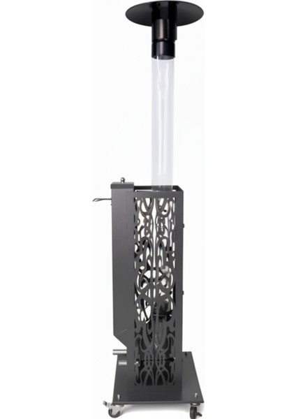 Retro Turuncu Tekerlekli Lazer Korumalı Füze Pelet Soba modelleri