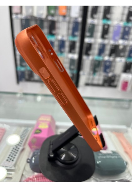 iPhone 15 Uyumlu Magsafe Özellikli Sert Ag Glass Telefon Kılıfı / 17 Pro Görünümlü modelleri