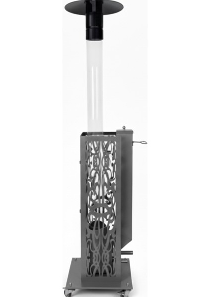 Retro Antrasit Tekerlekli Lazer Korumalı Füze Pelet Soba fırsatları