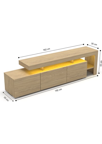 Luma LED Işıklı Tv Ünitesi indirimleri