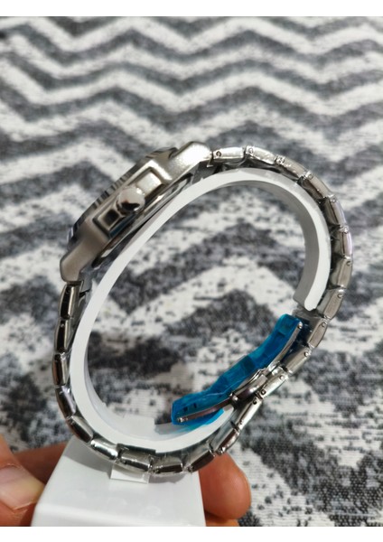 Gümüş Yeşil Kare Model Çelik Eşref Tek Su Geçirmez Erkek Saat modelleri