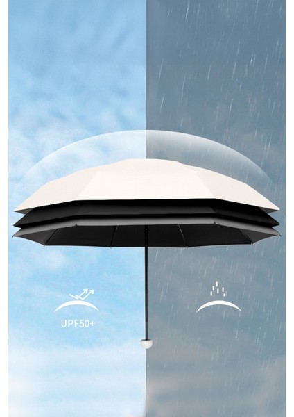 Tam Otomatik Kırılmaz 6 Telli Kapsül Şemsiye, Çantalı, Pembe