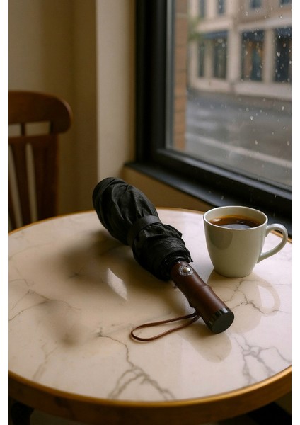 Otomatik Açma Kapama 10 Fiber Telli Çift Telli Siyah Şemsiye fırsatları