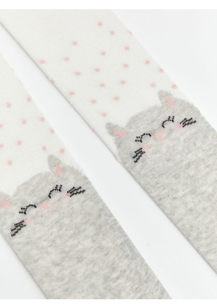 Yeni Sezon Baskılı Kız Bebek Külotlu Çorap 2'li modelleri