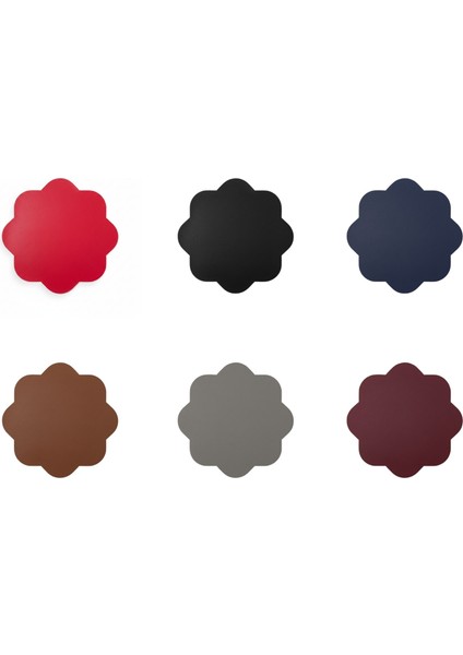 2 Adet Deri Amerikan Servis-Kolay Silinebilir SUPLA-33X33 Cm-Sekizgen Çiçek Desenli fiyatları