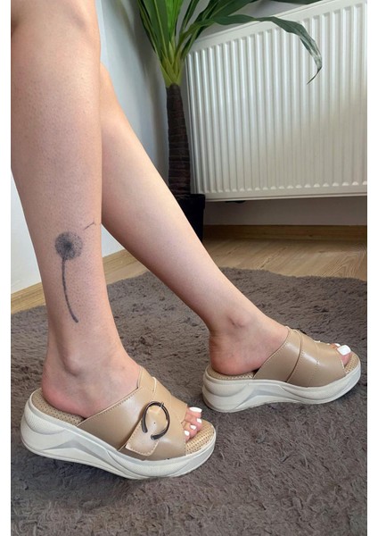 Kadın Reso Ten Konfor Ortopedik Taban Tokalı Terlik 130 modelleri