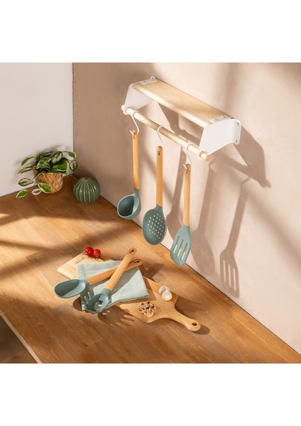 Rustik Bambu Servis Gereci Seti