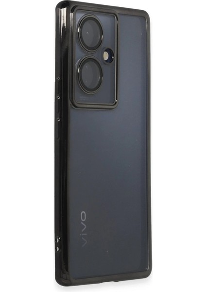 Vivo V29 Lite Kılıf Lensli Silikon - SIYAH-(5796) - SB001M-488QF3 fiyatları