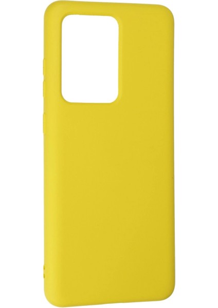 Samsung Galaxy S20 Ultra Kılıf Nano Içi Kadife Silikon - SARI-(5796) - SB001M-488KG8 modelleri