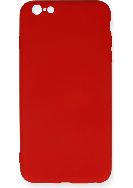 iPhone 6 Plus Kılıf Nano Içi Kadife Silikon - KIRMIZI-(5796) - SB001M-483JO0