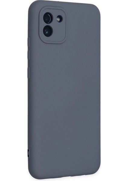Samsung Galaxy A03 Kılıf Nano Içi Kadife Silikon - GRI-(5796) - SB001M-484P47 fiyatları