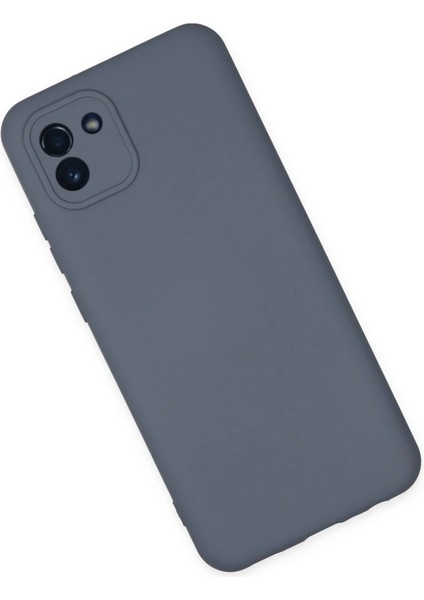 Samsung Galaxy A03 Kılıf Nano Içi Kadife Silikon - GRI-(5796) - SB001M-484P47 modelleri