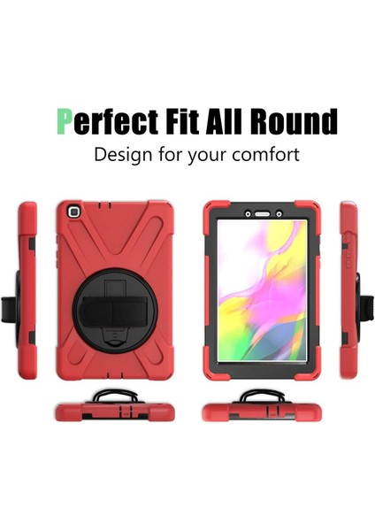 Samsung Galaxy T290 Tab A 8 Kılıf Amazing Tablet Kapak - KIRMIZI-(5796) - SB001M-484FZ8 modelleri