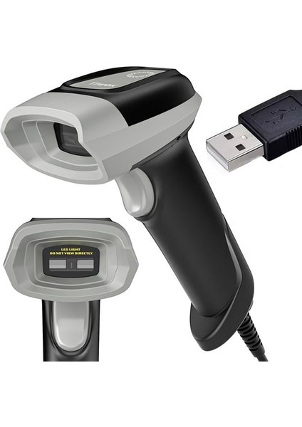 Tiwox VS-331 USB 1d Ccd El Tipi USB Kablolu Barkod Okuyucu