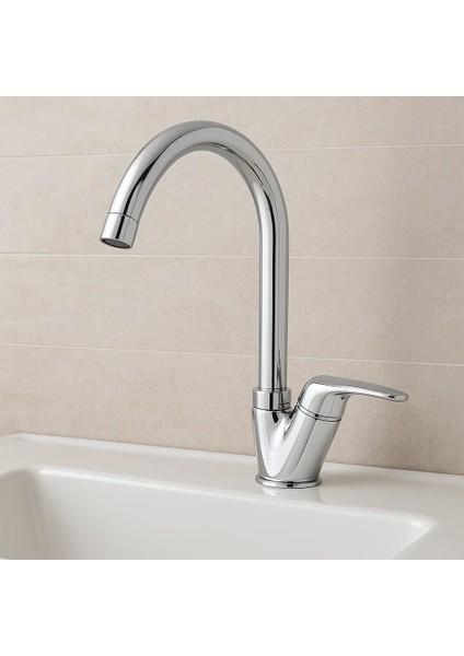 Mutfak Bataryası 360 Derece Oynar Başlıklı Eviye Bataryası 5 Yıl Garantili Mutfak Musluğu