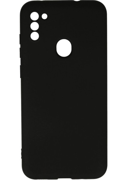 Samsung Galaxy A11 Kılıf Nano Içi Kadife Silikon - SIYAH-(5796) - SB001M-4852X4