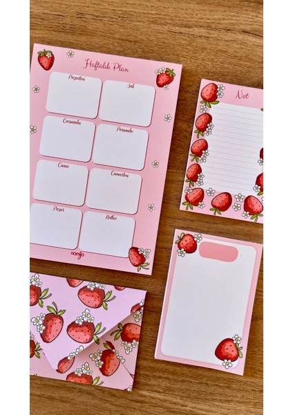 Planlayıcı Set Desenli 50 Yp. + Zarf modelleri