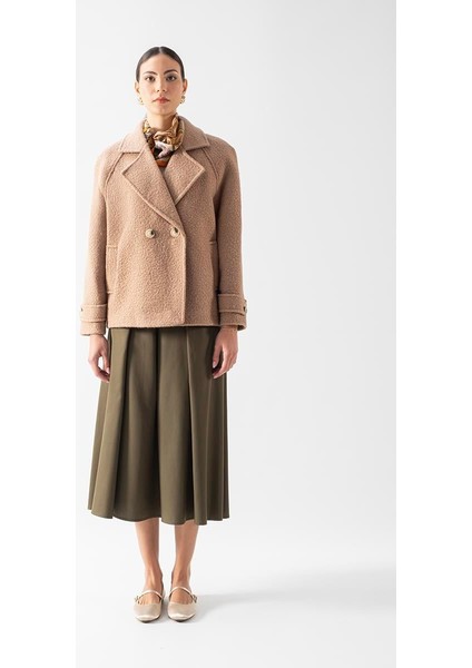 Efrikian Kruvaze Yandan Cepli Salaş Kaban CAMEL