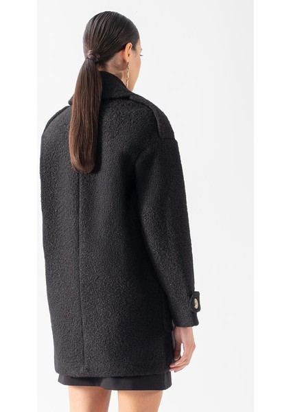 Renuccio Kruvaze Yandan Cepli Salaş Kaban SİYAH modelleri