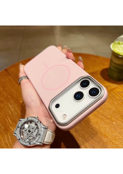 iPhone 17 Promax Magsafe Özellikli Ultra Slim Darbeye Dayanıklı Metal Çerçeveli Kılıf modelleri