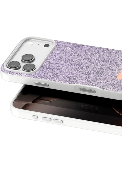 Apple iPhone 17 Pro Uyumlu Parlak Simli Taşlı Premium Kalite Kadın Telefon Kılıfı Kapak modelleri