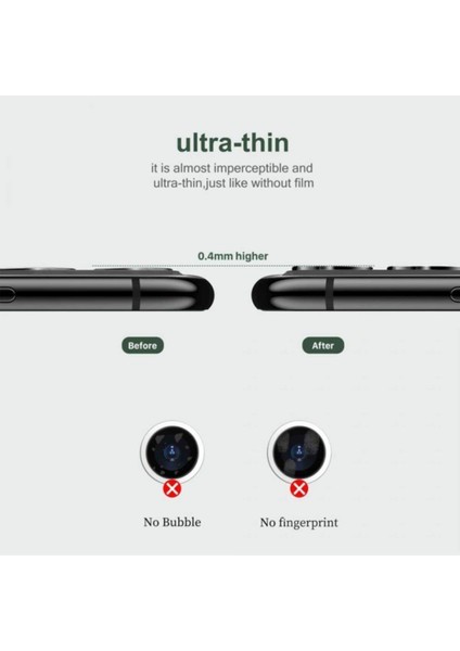 Apple iPhone 11 Pro Metal Çerçeveli Kamera Koruma Lensi Altın modelleri