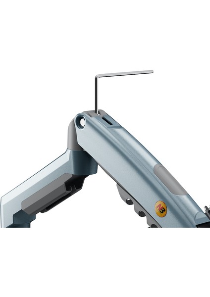 Monitör Standı North Bayou Nb F80 (2026 Yeni Model) Amortisörlü Tekli Monitör Standı Göl Mavisi Lake Blue (17-30 Inç)-(2-9 Kg)