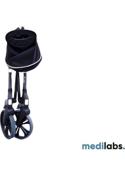 Ultralite Engelli Yürüteç Hafif Alüminyum 8”-10” Tekerlekli Katlanabilir fırsatları