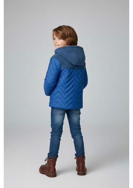 Kapitoneli, Welsoft Detaylı Erkek Çocuk Mevsimlik mont - Mavi modelleri