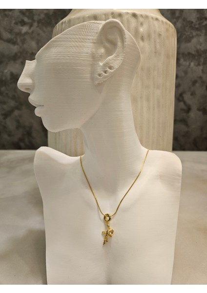 316L Paslanmaz Çelik Faith Yazılı Kapli Kolye