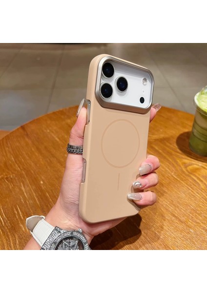 iPhone 17 Promax Magsafe Özellikli Ultra Slim Darbeye Dayanıklı Metal Çerçeveli Kılıf