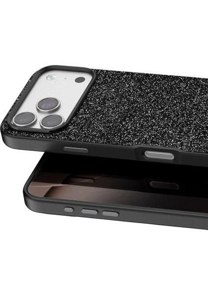 Apple iPhone 17 Pro Max Uyumlu Parlak Simli Taşlı Premium Kalite Kadın Telefon Kılıfı Kapak fiyatları