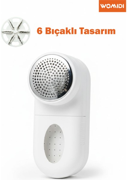 SM-870 6 Bıçaklı Şarjlı Tüy Toplama & Tiftik Giderici Makine