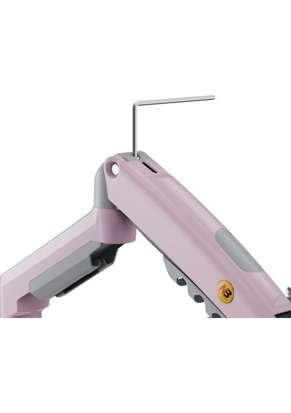 Monitör Standı North Bayou Nb F80 (2025 Yeni Model) Amortisörlü Tekli Monitör Standı Pembe Pink (17-30 Inç)-(2-9 Kg)