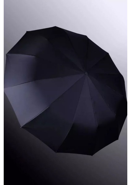 Tam Otomatik Fiber Tel Şemsiye, Rüzgar Güçlü, 12 Tel, Siyah Renk indirimleri