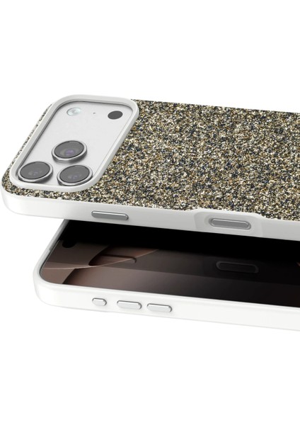 Apple iPhone 17 Pro Uyumlu Parlak Simli Taşlı Premium Kalite Kadın Telefon Kılıfı Kapak modelleri