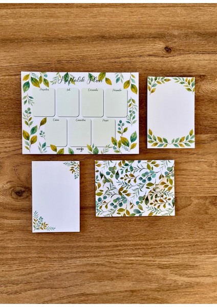 Planlayıcı Set Desenli 50 Yp. + Zarf