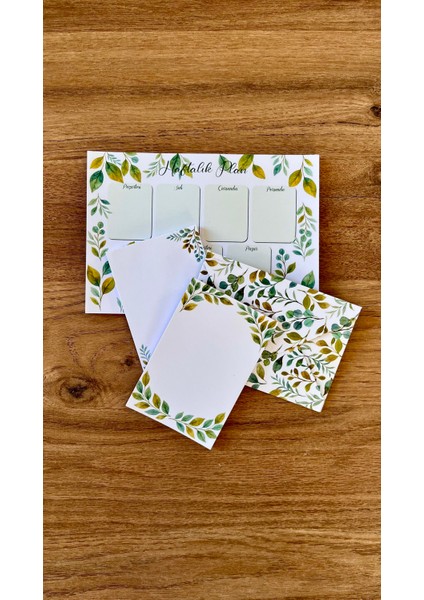 Planlayıcı Set Desenli 50 Yp. + Zarf modelleri