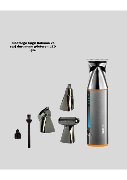 Çok Fonksiyonlu 9’u 1 Arada Tıraş Makinesi Şarjlı Saç Sakal Düzeltici fırsatları